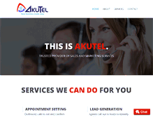 Tablet Screenshot of akutel.com